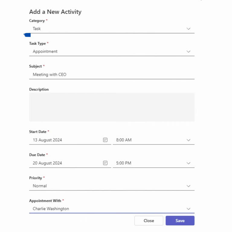SteadyPoint Helpdesk screen showing appointment.