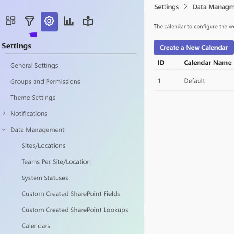 SteadyPoint Helpdesk screen showing calendar.