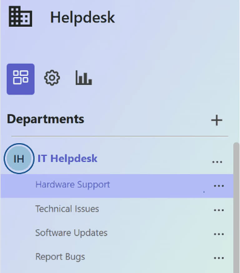 SteadyPoint Helpdesk screen showing creating new default values for the description field in steadypoint office 365 ticketing system.