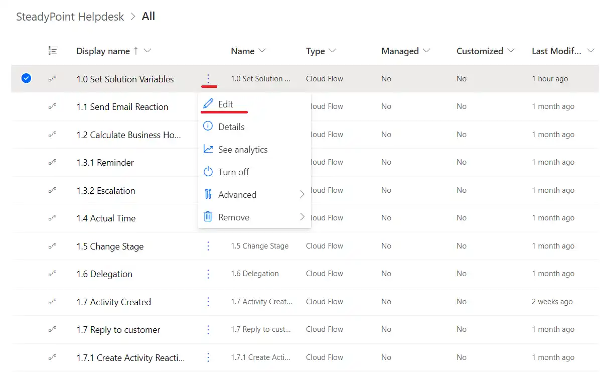 SteadyPoint Helpdesk screen showing steps to configure ticket creation via email in steadypoint sharepoint helpdesk.