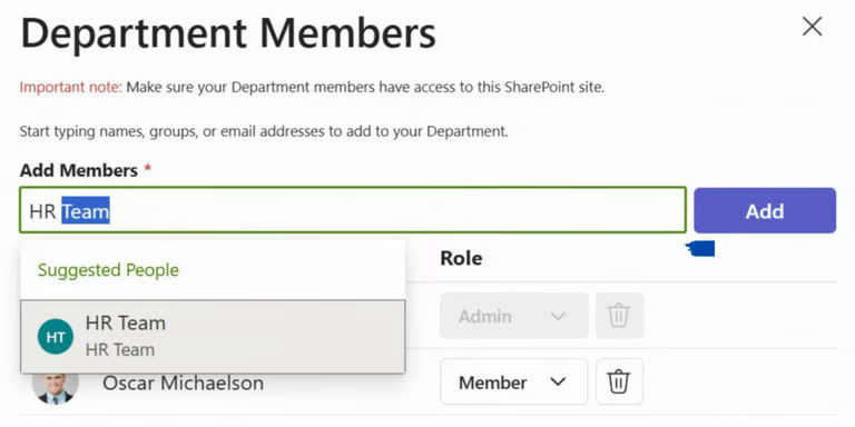 SteadyPoint Helpdesk screen showing add a member.