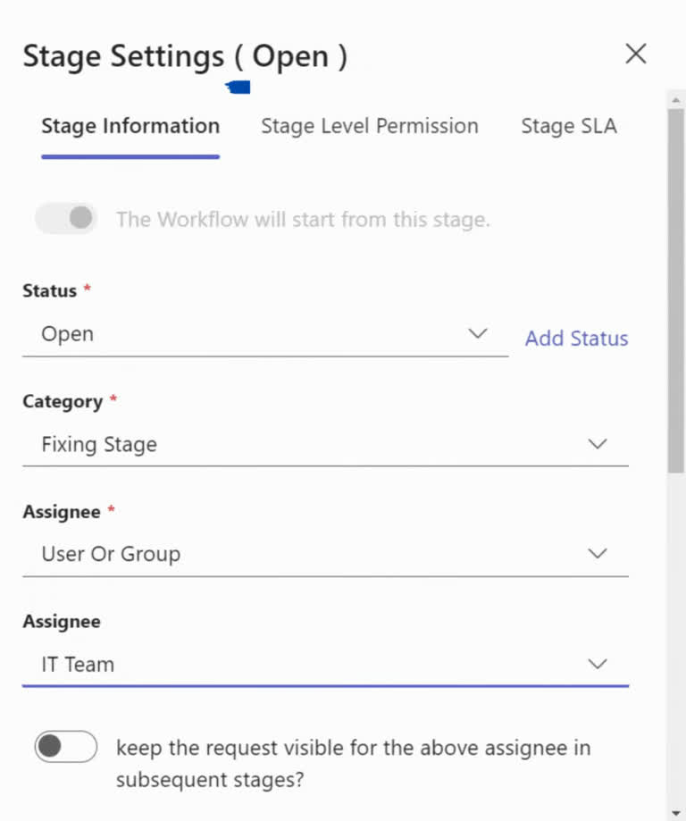 SteadyPoint Helpdesk screen showing how to create an automated ticket in steadypoint sharepoint helpdesk.