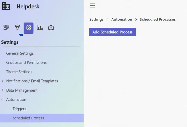 SteadyPoint Helpdesk screen showing how to create an automated ticket in steadypoint sharepoint helpdesk.