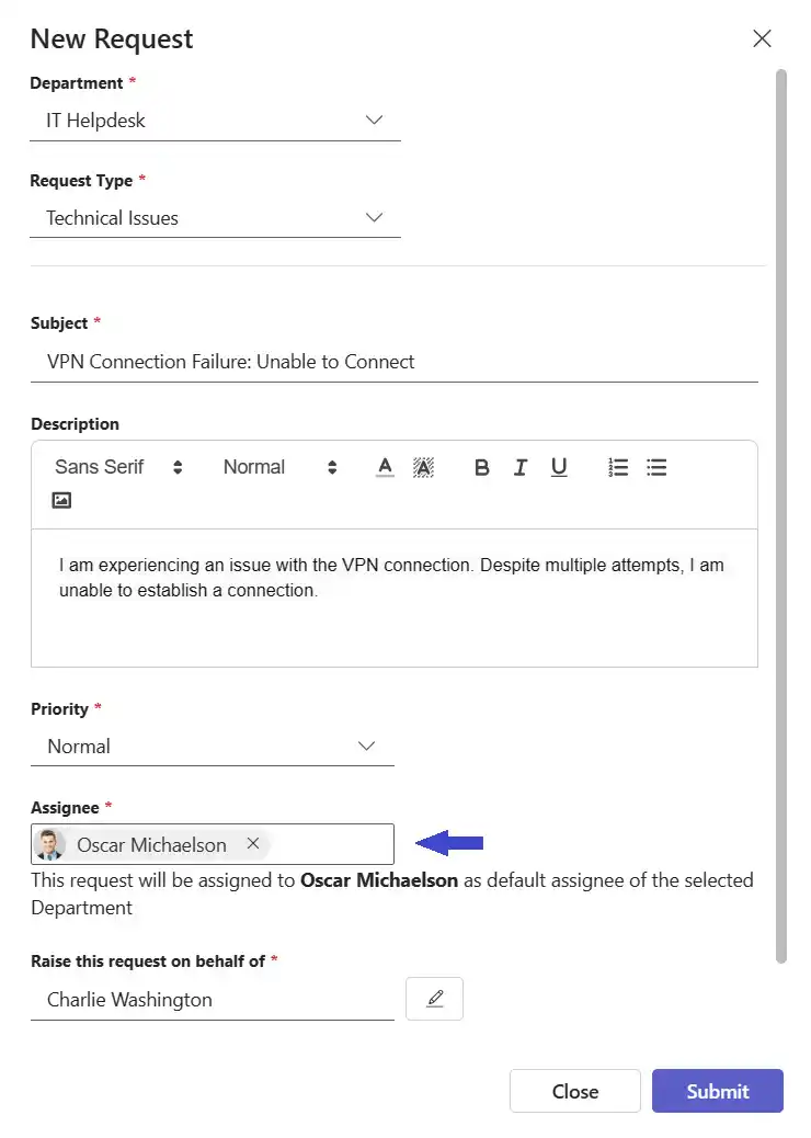 SteadyPoint Helpdesk screen showing public workspace.