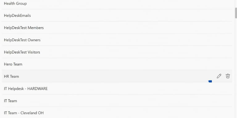 SteadyPoint Helpdesk screen showing edit team.