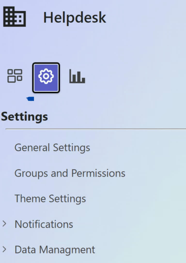 SteadyPoint Helpdesk screen showing group management.
