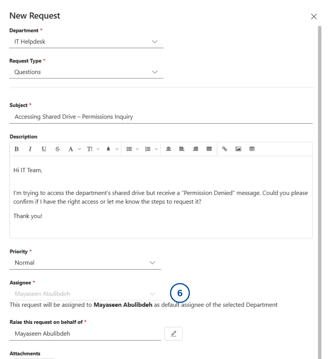 SteadyPoint Helpdesk screen showing automatic routing behavior.