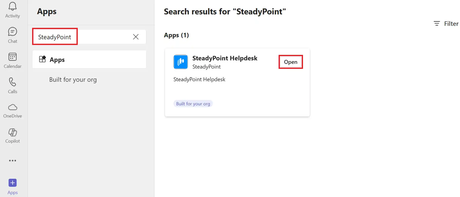 SteadyPoint Helpdesk screen showing how to integrate steadypoint sharepoint helpdesk with microsoft teams.