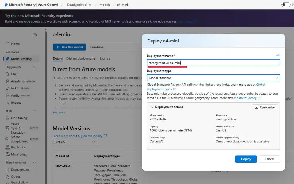 SteadyPoint Helpdesk screen showing how to configure ai integration in steadypoint helpdesk.