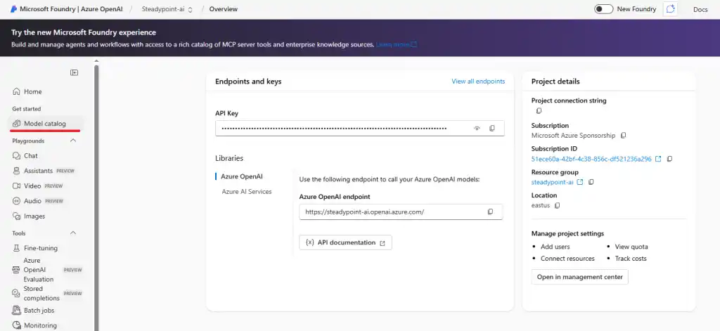SteadyPoint Helpdesk screen showing how to configure ai integration in steadypoint helpdesk.