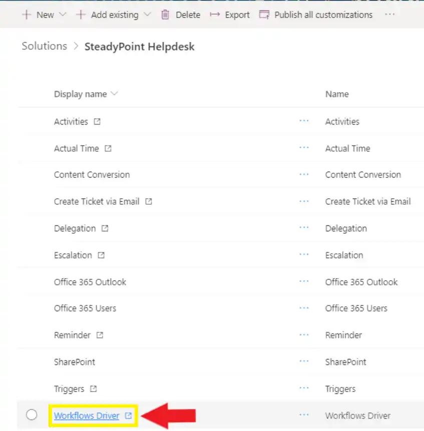 Workflow Driver flow