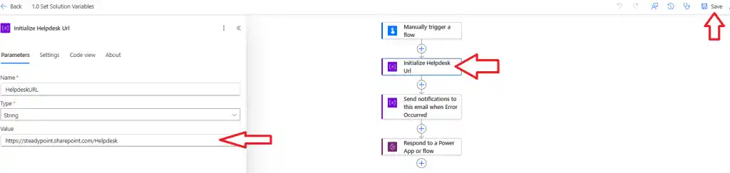 Site link configuration field
