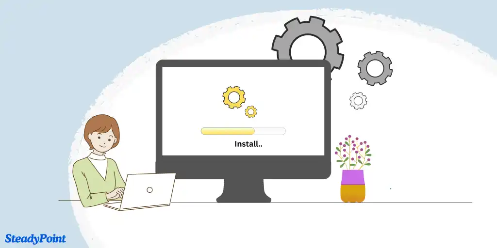 SteadyPoint Helpdesk screen showing install helpdesk.