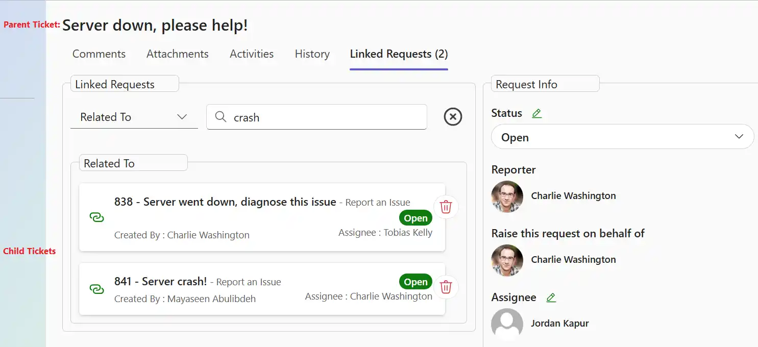 SteadyPoint Helpdesk screen showing related to links.