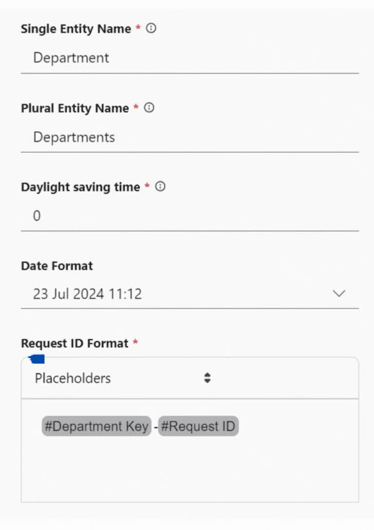 SteadyPoint Helpdesk screen showing request id format.