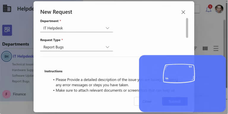 SteadyPoint Helpdesk screen showing paragraph.