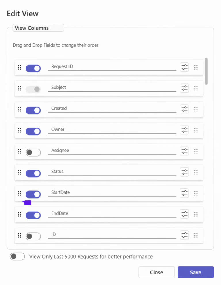 SteadyPoint Helpdesk screen showing 1. tracking additional ticket information in an organized way.