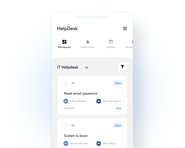 SteadyPoint Helpdesk dashboard